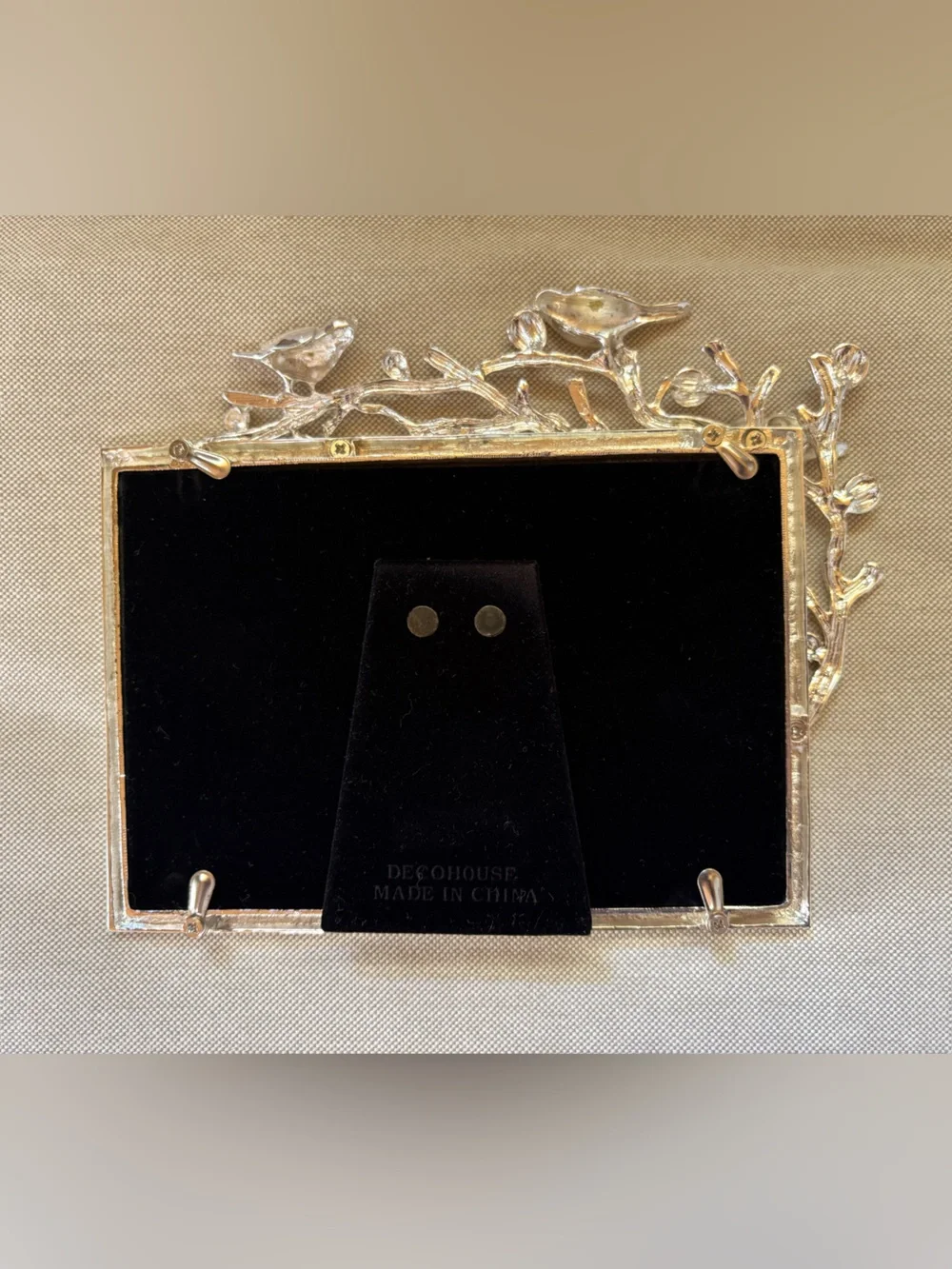 Silver Birds on Tree Branch Picture Frame - Elegant Home Accent for 4x6 pictures